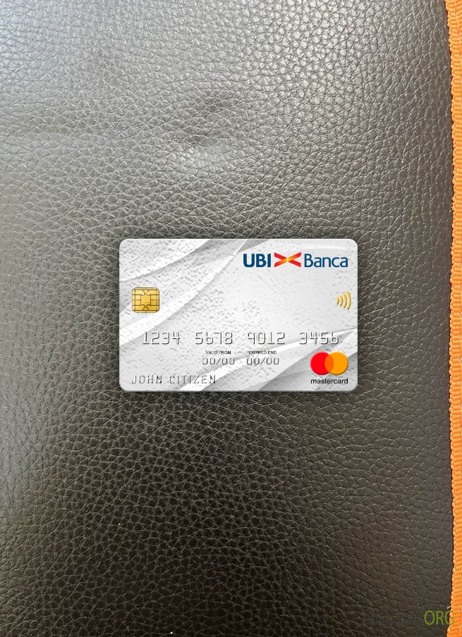 Italie UBI banque mastercard photolook recto